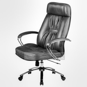 Кресло офисное для руководителя LK-7 Ch Перфорированная натуральная кожа 