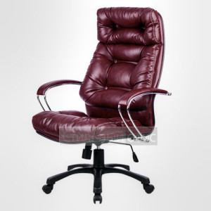 Кресло офисное для руководителя LK-14 PL Перфорированная натуральная кожа 