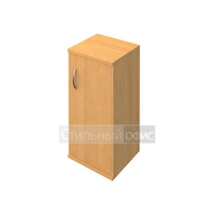 Шкаф низкий узкий с деревянной дверью А.СУ-3.1 