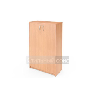 Шкаф средний закрытый с деревянными дверками А-304 + А-604 