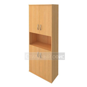 Шкаф высокий полузакрытый с деревянными дверками А.СТ-1.5 