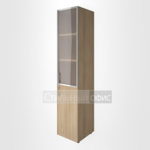 Шкаф высокий узкий с низкой дверкой и стеклом в алюминевой раме LT-SU 1.2R L/R 