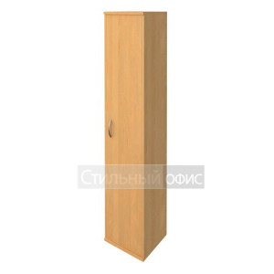 Шкаф высокий узкий с деревянной дверью А.СУ-1.9 