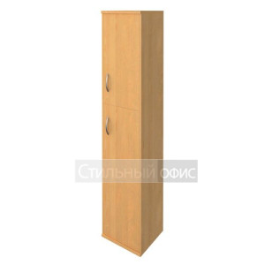 Шкаф высокий узкий с деревянными дверками А.СУ-1.8 