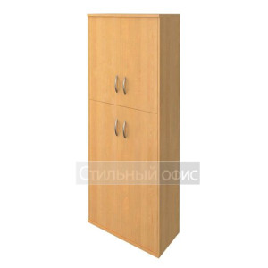 Шкаф высокий закрытый с деревянными дверками А.СТ-1.8 